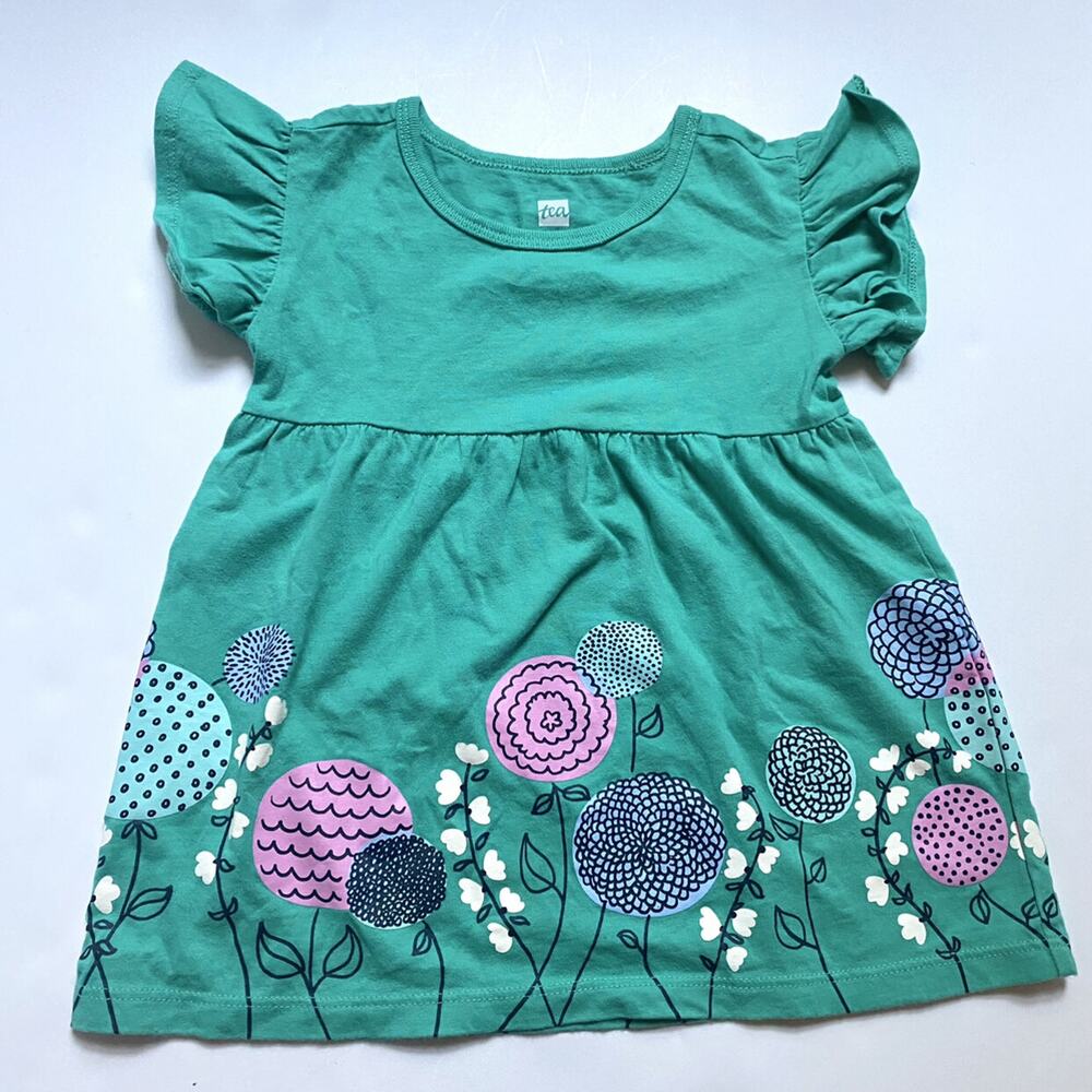 Tea Collection Floral Ruffle Dress